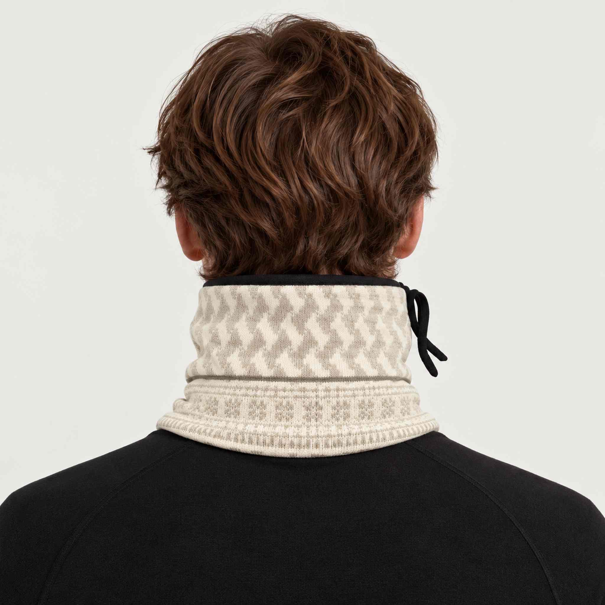 Newland unisex Astraios Neck Gaiter - mens back. AI-generated from supplied artwork.