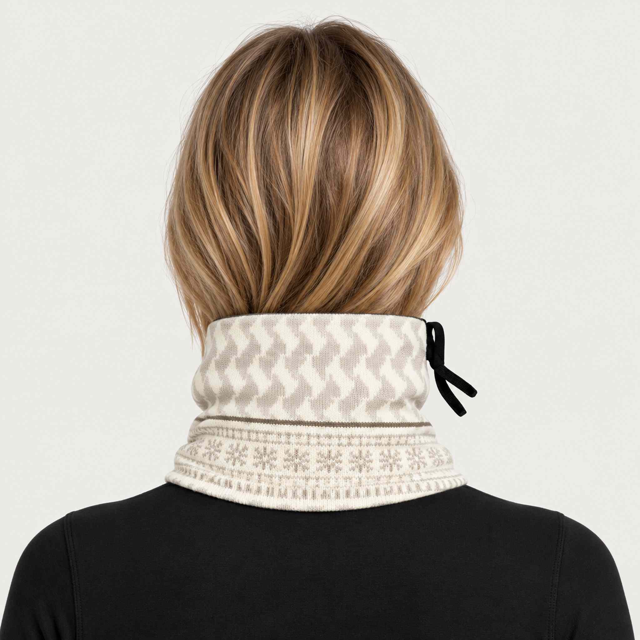 Newland unisex Astraios Neck Gaiter - womens back. AI-generated from supplied artwork.