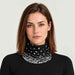 Newland unisex Drima Neck Gaiter in Black - womens front. AI-generated from supplied artwork.