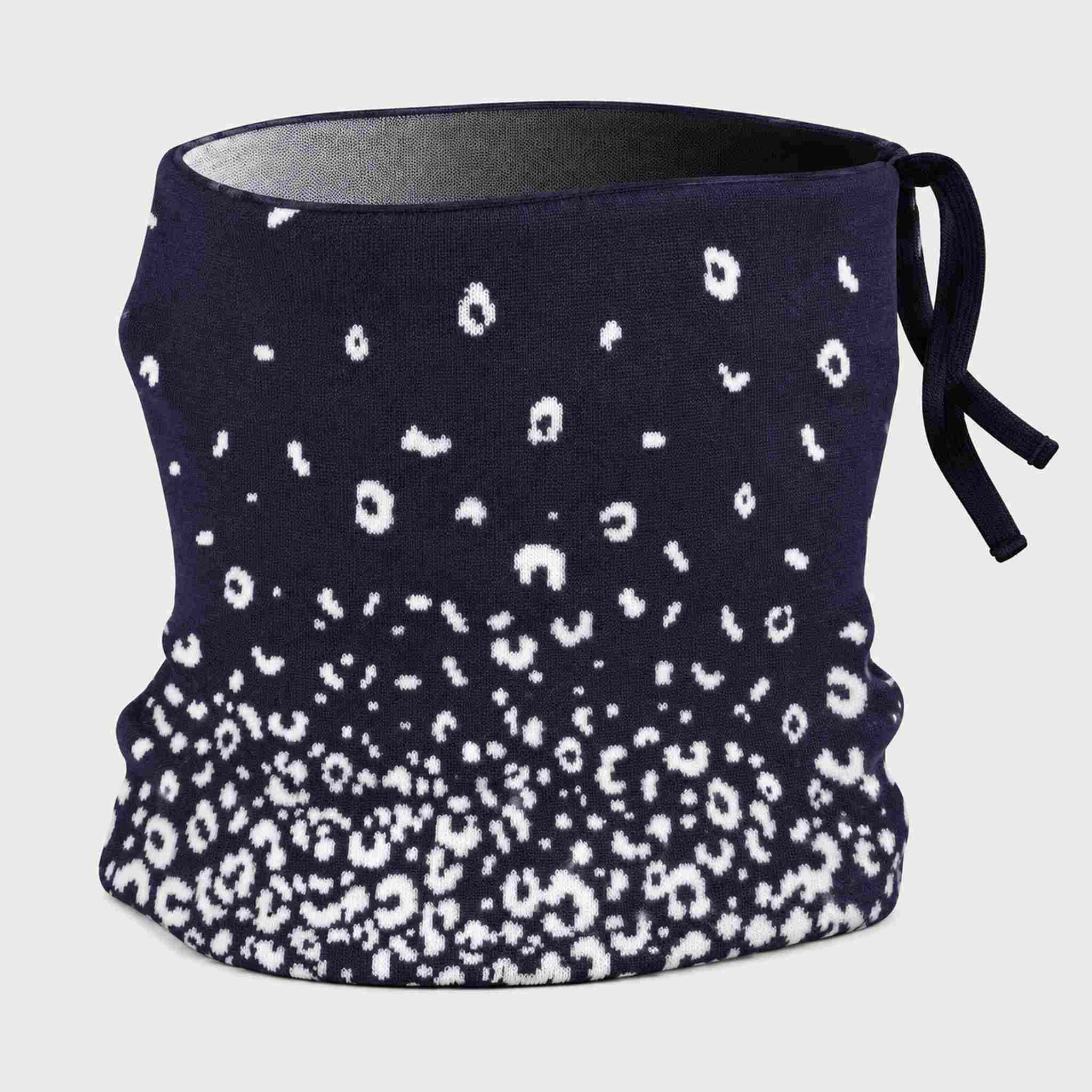 Newland unisex Drima Neck Gaiter in Navy - front. AI-generated from supplied artwork.