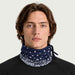 Newland unisex Drima Neck Gaiter in Navy - mens front. AI-generated from supplied artwork.