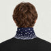 Newland unisex Drima Neck Gaiter in Navy - mens back. AI-generated from supplied artwork.