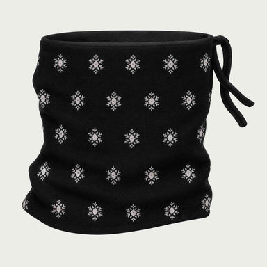 Newland unisex Eluna Neck Gaiter in Black - front. AI-generated from supplied artwork.