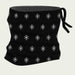 Newland unisex Eluna Neck Gaiter in Black - side. AI-generated from supplied artwork.
