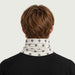 Newland unisex Eluna Neck Gaiter in Off White - mens back. AI-generated from supplied artwork.