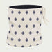 Newland unisex Eluna Neck Gaiter in Off White - back. AI-generated from supplied artwork.