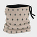 Newland unisex Eluna Neck Gaiter in Stone - side. AI-generated from supplied artwork.