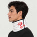 Newland unisex Lysara Neck Gaiter - mens side. AI-generated from supplied artwork.