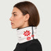 Newland unisex Lysara Neck Gaiter - womens side. AI-generated from supplied artwork.