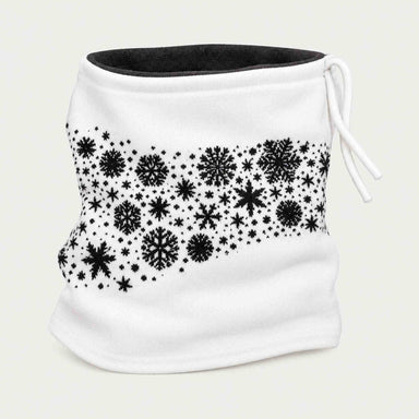 Newland unisex Maren Neck Gaiter - front. AI-generated from supplied artwork.
