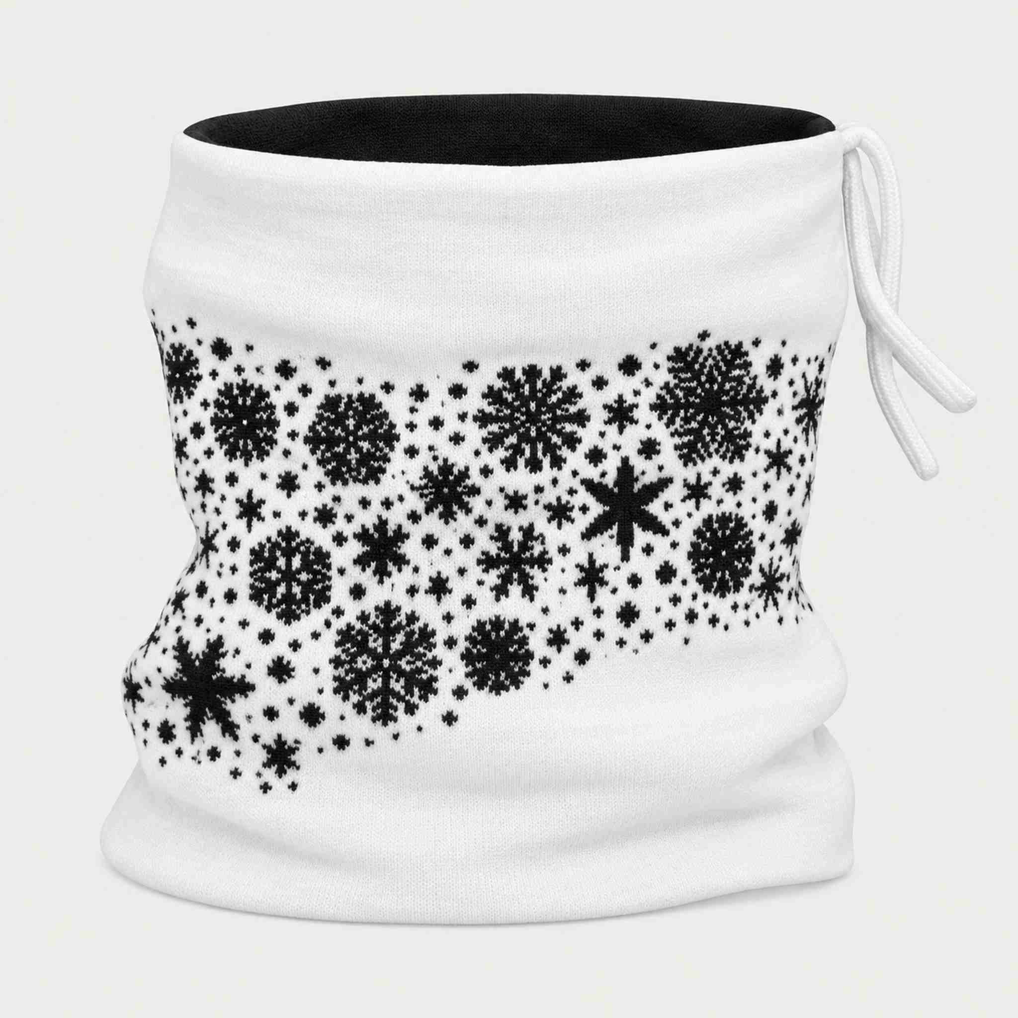 Newland unisex Maren Neck Gaiter - back. AI-generated from supplied artwork.