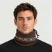 Newland unisex Noctis Neck Gaiter - mens front. AI-generated from supplied artwork.