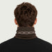 Newland unisex Noctis Neck Gaiter - mens back. AI-generated from supplied artwork.