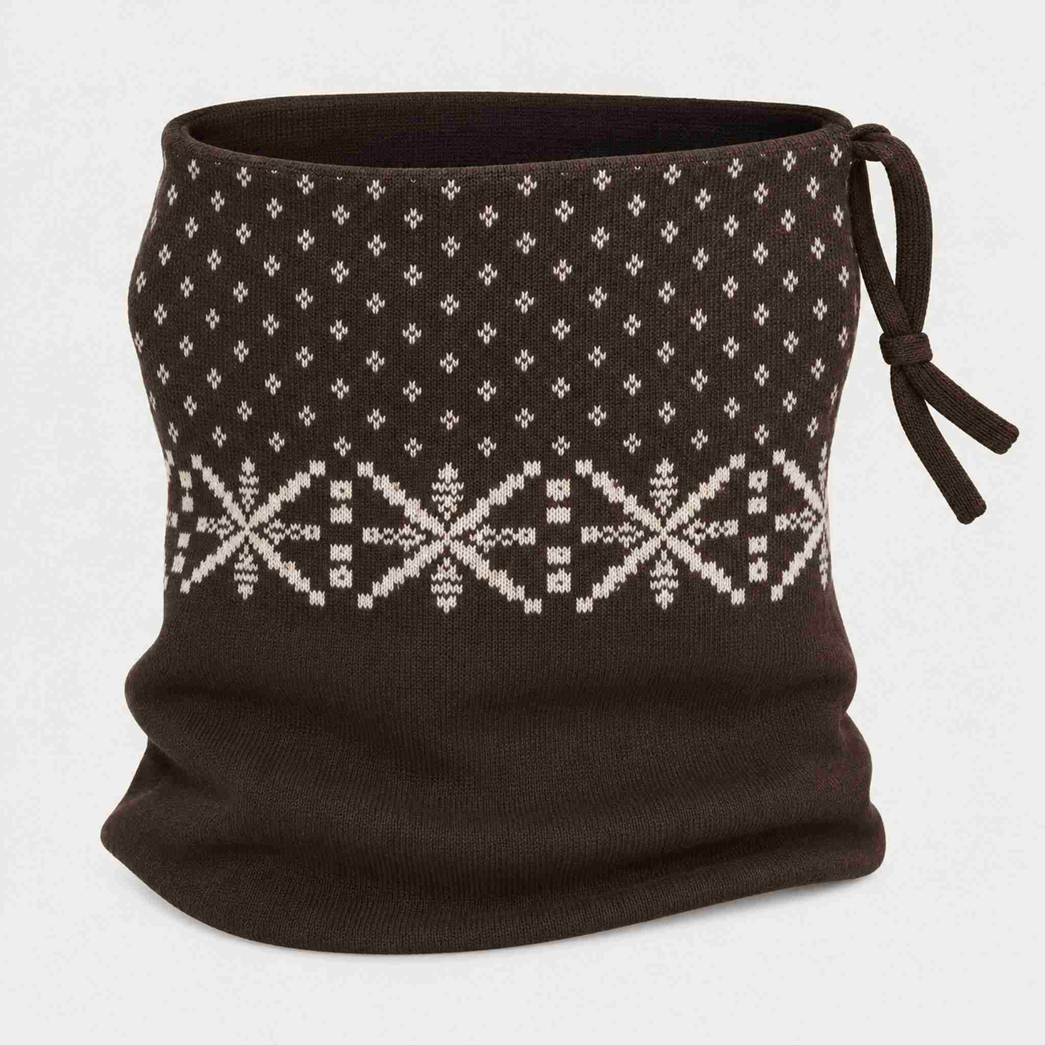 Newland unisex Noctis Neck Gaiter - side. AI-generated from supplied artwork.