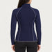 Newland womens Aitana Padded Full Zip in Navy - model back. AI-generated from supplied artwork.