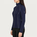 Newland womens Aitana Padded Full Zip in Navy - model side. AI-generated from supplied artwork.