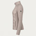 Newland womens Aitana Padded Full Zip in Stone - side. AI-generated from supplied artwork.