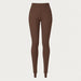 Newland womens Alpette Skinny Ski Pants in Brown - front. AI-generated from supplied artwork.