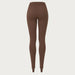 Newland womens Alpette Skinny Ski Pants in Brown - back. AI-generated from supplied artwork.