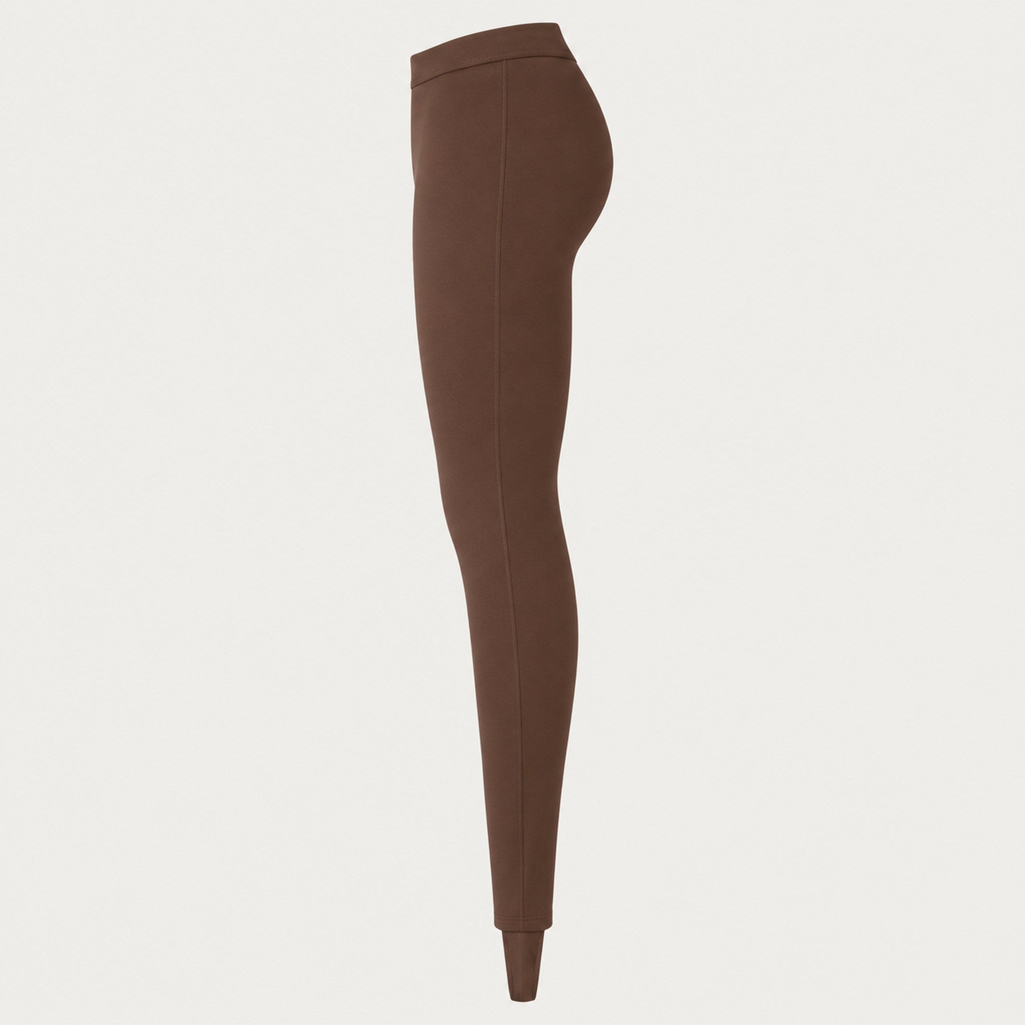 Newland womens Alpette Skinny Ski Pants in Brown - side. AI-generated from supplied artwork.