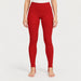 Newland womens Alpette Skinny Ski Pants in Red - model front. AI-generated from supplied artwork.