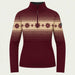 Newland womens Altaris Half Zip in Amarone - front. AI-generated from supplied artwork.