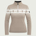 Newland womens Altaris Half Zip in Stone - front. AI-generated from supplied artwork.