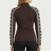 Newland womens Caelys Padded Full Zip in Brown - model back. AI-generated from supplied artwork.