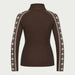 Newland womens Caelys Padded Full Zip in Brown - back. AI-generated from supplied artwork.