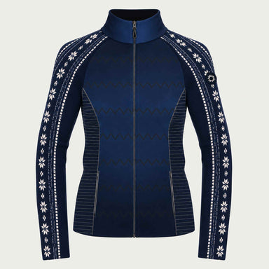 Newland womens Caelys Padded Full Zip in Navy - front. AI-generated from supplied artwork.