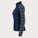 Newland womens Caelys Padded Full Zip in Navy - side. AI-generated from supplied artwork.
