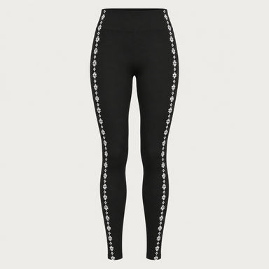 Newland womens Calith Leggings in Black - front. AI-generated from supplied artwork.