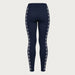 Newland womens Calith Leggings in Navy - back. AI-generated from supplied artwork.