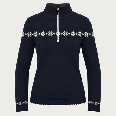 Newland womens Eirian Half Zip - front. AI-generated from supplied artwork.
