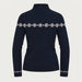 Newland womens Eirian Half Zip - back. AI-generated from supplied artwork.