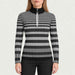 Newland womens Hikari Half Zip in Black - model front. AI-generated from supplied artwork.