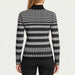 Newland womens Hikari Half Zip in Black - model back. AI-generated from supplied artwork.