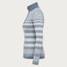 Newland womens Hikari Half Zip in Ice Grey - side. AI-generated from supplied artwork.