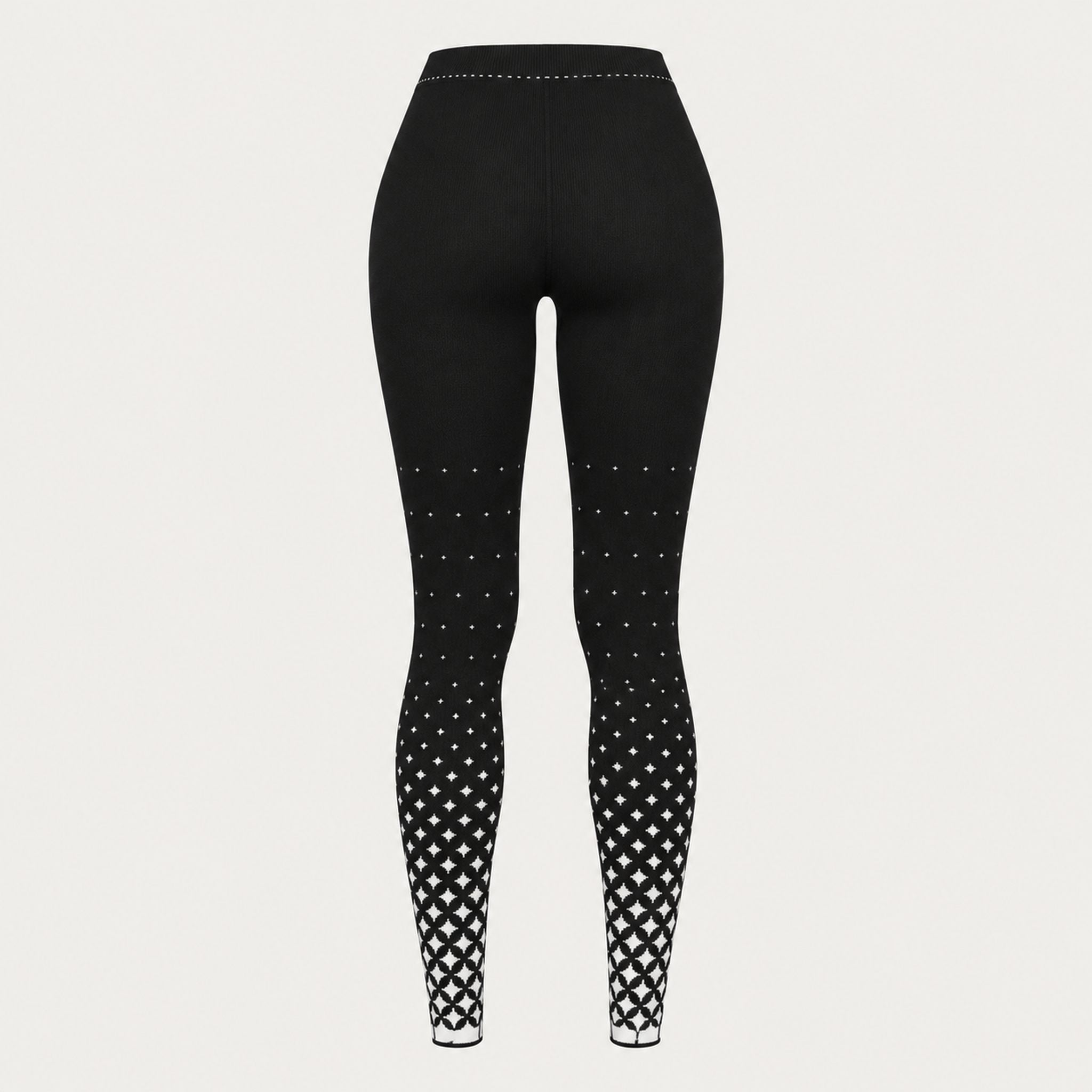 Newland womens Islaine Leggings - back. AI-generated from supplied artwork.