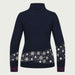 Newland womens Lysith Half Zip in Navy - back. AI-generated from supplied artwork.