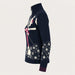 Newland womens Lysith Half Zip in Navy - side. AI-generated from supplied artwork.