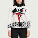 Newland womens Lysith Half Zip in White - model front. AI-generated from supplied artwork.