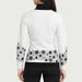 Newland womens Lysith Half Zip in White - model back. AI-generated from supplied artwork.