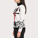 Newland womens Lysith Half Zip in White - model side. AI-generated from supplied artwork.