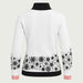 Newland womens Lysith Half Zip in White - back. AI-generated from supplied artwork.