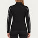 Newland womens Mys Half Zip in Black - model back. AI-generated from supplied artwork.