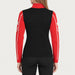 Newland womens Mys Half Zip in Red - model back. AI-generated from supplied artwork.