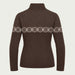 Newland womens Nivea Half Zip in Brown - back. AI-generated from supplied artwork.