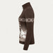 Newland Nivea Half Zip in Brown - 06-side. AI-generated from supplied artwork.