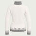 Newland womens Selene Turtleneck Sweater in White - back. AI-generated from supplied artwork.